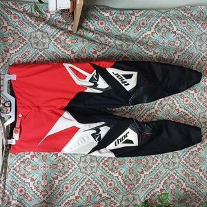 RARE Thor Red Motorcycle Pants, Size 36, Preowned